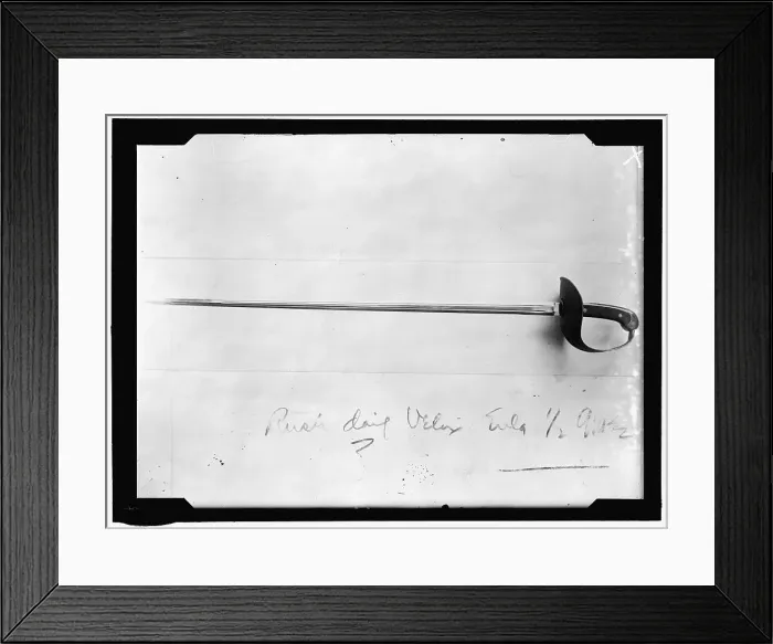 Framed Print : Sword, between 1913 and 1917. Creator: Harris & Ewing. Sword, between 1913 and 1917. Creator: Harris & Ewing Framed Print : Sword, between 1913 and 1917. Creator: Harris & Ewing. Sword, between 1913 and 1917. Creator: Harris & Ewing
