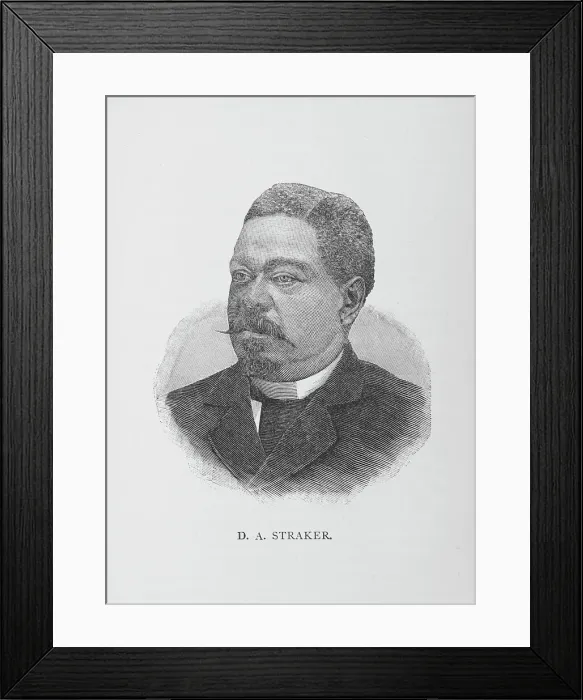Framed Print : D. A. Straker, 1887. Creator: Unknown Framed Print : D. A. Straker, 1887. Creator: Unknown