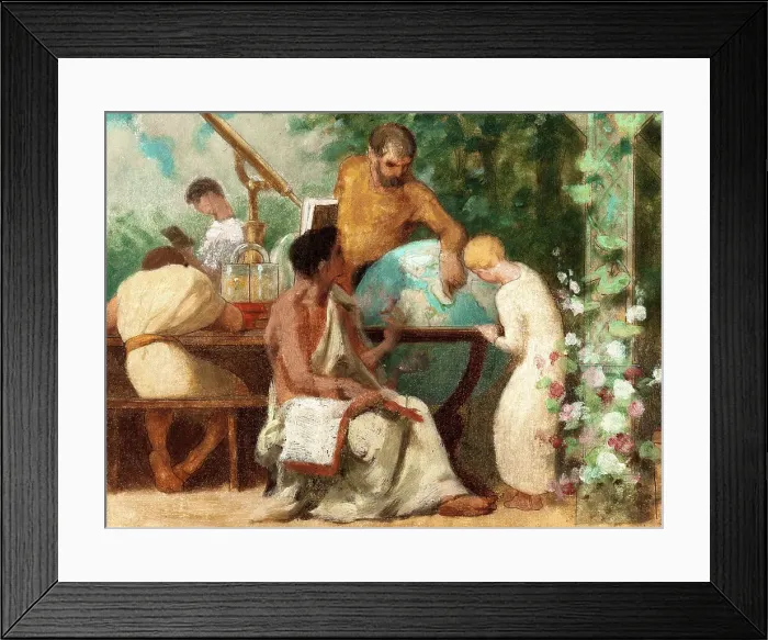 Framed Print : Esquisse pour la salle des mariages de la mairie du 13ème arrondissement : Vertus civiques. 1878. Creator: Gustave Boulanger Framed Print : Esquisse pour la salle des mariages de la mairie du 13ème arrondissement : Vertus civiques. 1878. Creator: Gustave Boulanger