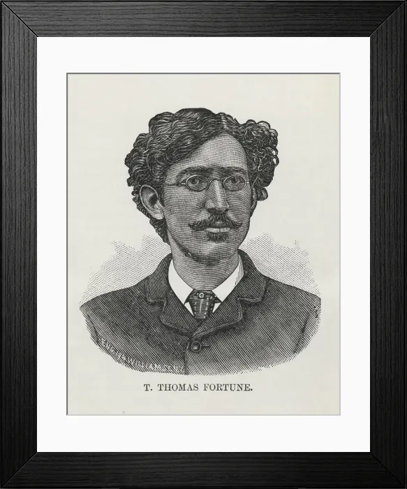 Framed Print : T. T. Fortune, 1887. Creator: Unknown Framed Print : T. T. Fortune, 1887. Creator: Unknown