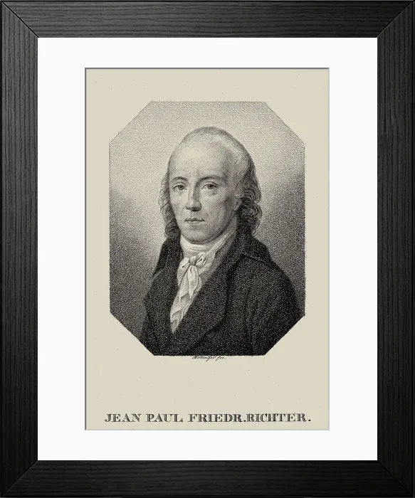 Framed Print : Portrait of the writer Jean Paul (1763-1825). Creator: Bollinger, Friedrich Wilhelm (1777-1825) Framed Print : Portrait of the writer Jean Paul (1763-1825). Creator: Bollinger, Friedrich Wilhelm (1777-1825)