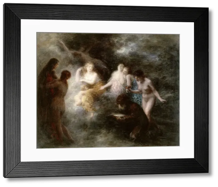Framed Print : La tentation de saint Antoine, 1897. Creator: Henri Fantin-Latour Framed Print : La tentation de saint Antoine, 1897. Creator: Henri Fantin-Latour