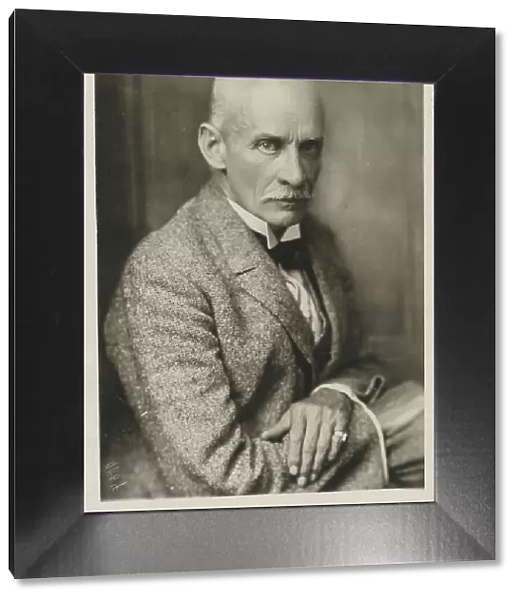 Portrait of the writer Gustav Meyrink (1868-1932), 1928. Creator: Anonymous