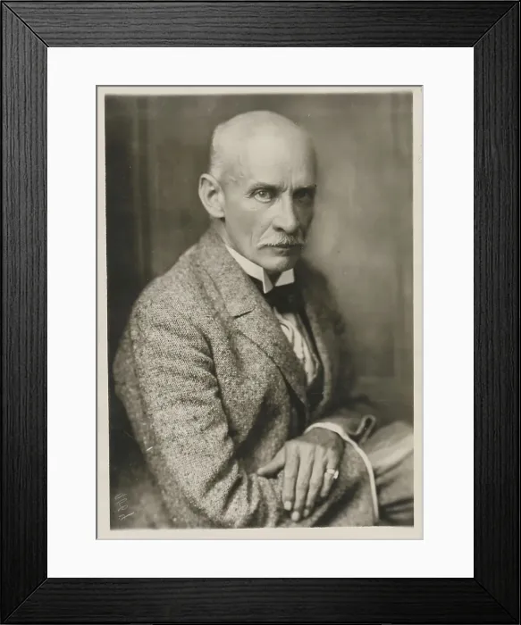 Framed Print : Portrait of the writer Gustav Meyrink (1868-1932), 1928. Creator: Anonymous Framed Print : Portrait of the writer Gustav Meyrink (1868-1932), 1928. Creator: Anonymous