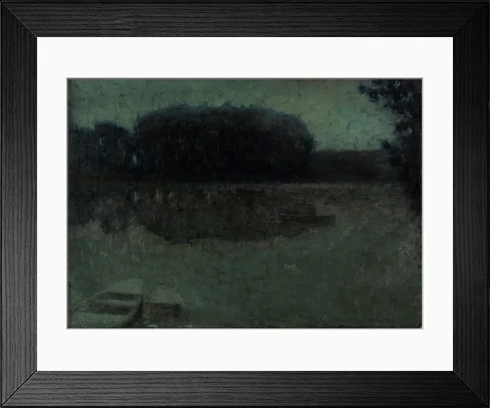 Framed Print : Rivière bleue, Montreuil-Bellay, 1897. Creator: Henri Eugene Le Sidaner Framed Print : Rivière bleue, Montreuil-Bellay, 1897. Creator: Henri Eugene Le Sidaner