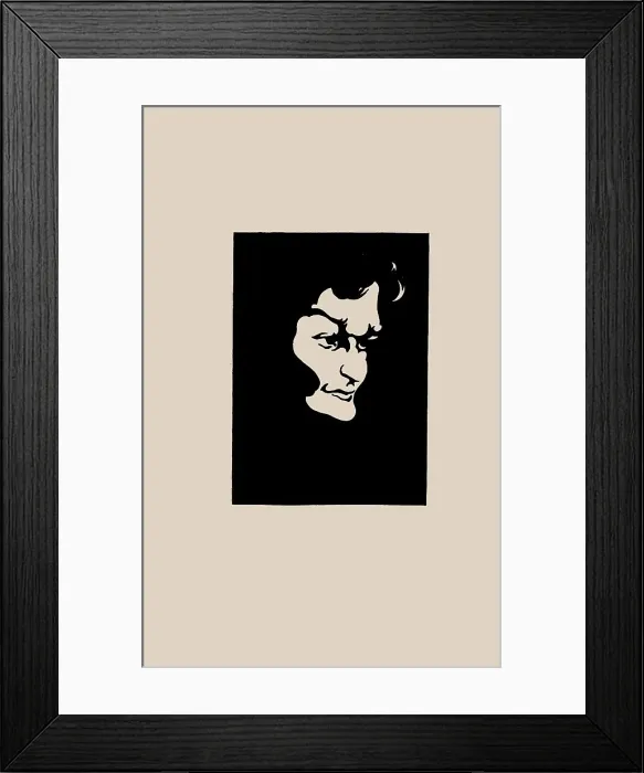 Framed Print : Portrait of Ernst Theodor Amadeus Hoffmann (1776-1822), 1928. Creator: Höxter, John (1884-1938) Framed Print : Portrait of Ernst Theodor Amadeus Hoffmann (1776-1822), 1928. Creator: Höxter, John (1884-1938)