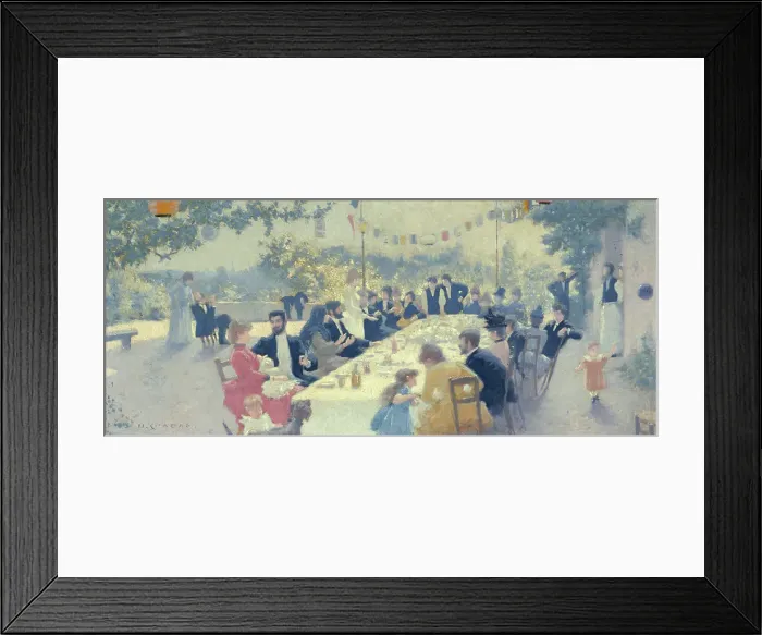 Framed Print : Esquisse pour la salle des mariages de la mairie du 14ème : Repas nuptial, 1889. Creator: Maurice Chabas Framed Print : Esquisse pour la salle des mariages de la mairie du 14ème : Repas nuptial, 1889. Creator: Maurice Chabas