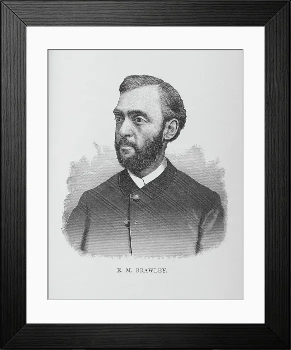 Framed Print : E. M. Brawley, 1887. Creator: Unknown Framed Print : E. M. Brawley, 1887. Creator: Unknown