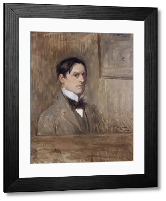 Framed Print : Autoportrait, 1898. Creator: Jean Louis Forain Framed Print : Autoportrait, 1898. Creator: Jean Louis Forain