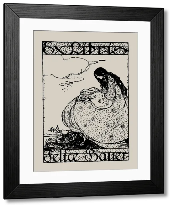 Framed Print : Ex Libris Felice Bauer, Early 1910s. Creator: Anonymous Framed Print : Ex Libris Felice Bauer, Early 1910s. Creator: Anonymous