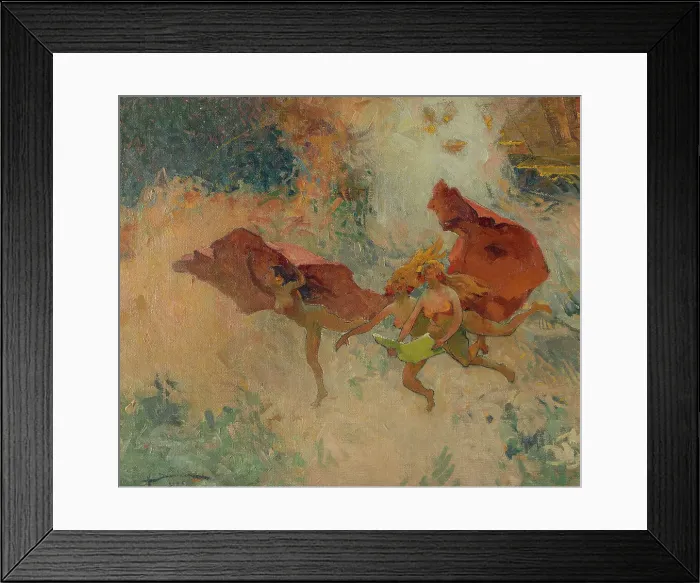 Framed Print : Esquisse pour la mairie d'Aubervilliers : Allégorie (plafond de la salle des fêtes), 1906. Creator: Henri Gaston Darien Framed Print : Esquisse pour la mairie d'Aubervilliers : Allégorie (plafond de la salle des fêtes), 1906. Creator: Henri Gaston Darien