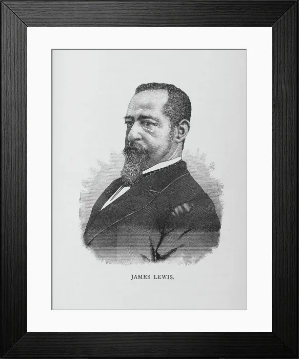 Framed Print : James Lewis, 1887. Creator: Unknown