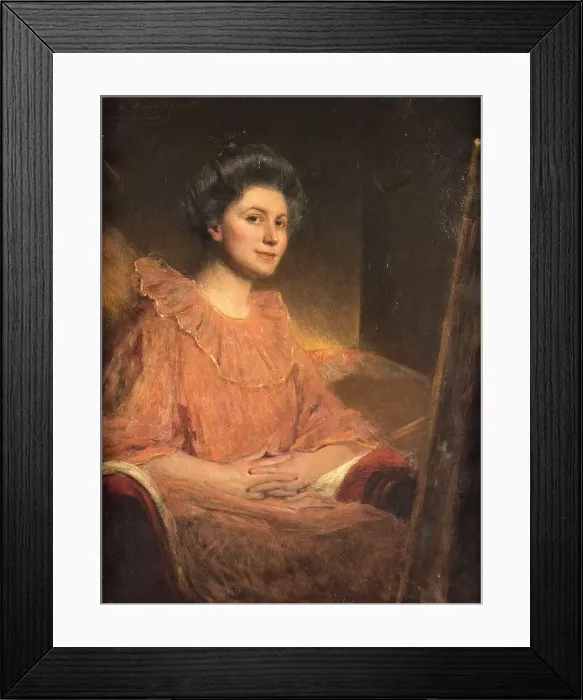 Framed Print : Portrait d'Angèle Delasalle, 1900. Creator: Jean Joseph Benjamin Constant Framed Print : Portrait d'Angèle Delasalle, 1900. Creator: Jean Joseph Benjamin Constant