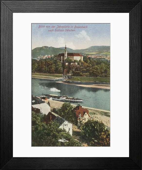 Framed Print : Border between Bodenbach and Tetschen, 1915. Creator: Anonymous Framed Print : Border between Bodenbach and Tetschen, 1915. Creator: Anonymous