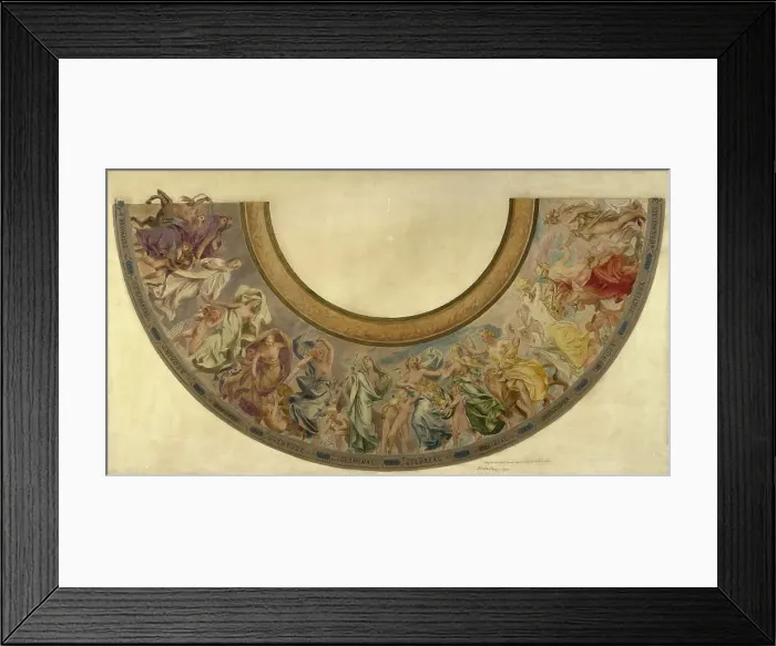 Framed Print : Esquisse pour l'escalier des fêtes de l'Hôtel de Ville de Paris : Les mois républicains, 1901. Creator: Joseph Blanc Framed Print : Esquisse pour l'escalier des fêtes de l'Hôtel de Ville de Paris : Les mois républicains, 1901. Creator: Joseph Blanc