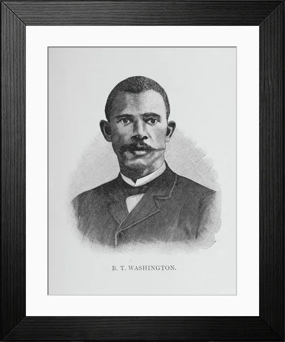 Framed Print : B. T. Washington, 1887. Creator: Unknown Framed Print : B. T. Washington, 1887. Creator: Unknown