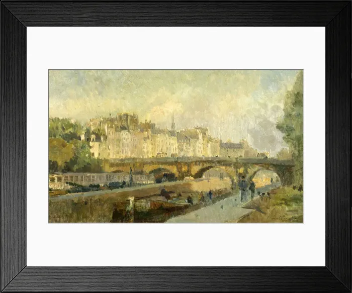 Framed Print : Le Pont Neuf, 1906. Creator: Albert Lebourg Framed Print : Le Pont Neuf, 1906. Creator: Albert Lebourg