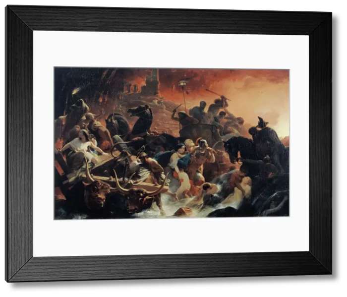 Framed Print : Les Derniers jours de Pompéi, between 1834 and 1850. Creator: Frédéric Schopin Framed Print : Les Derniers jours de Pompéi, between 1834 and 1850. Creator: Frédéric Schopin