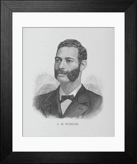 Framed Print : I. M. Burgan, 1887. Creator: Unknown Framed Print : I. M. Burgan, 1887. Creator: Unknown
