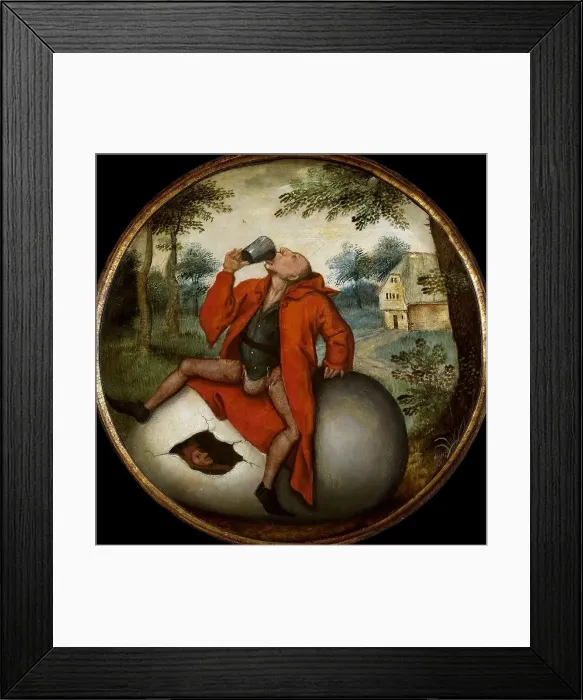 Framed Print : A Flemish Proverb, End of 16th cen. Creator: Brueghel, Pieter, the Younger (1564-1638) Framed Print : A Flemish Proverb, End of 16th cen. Creator: Brueghel, Pieter, the Younger (1564-1638)