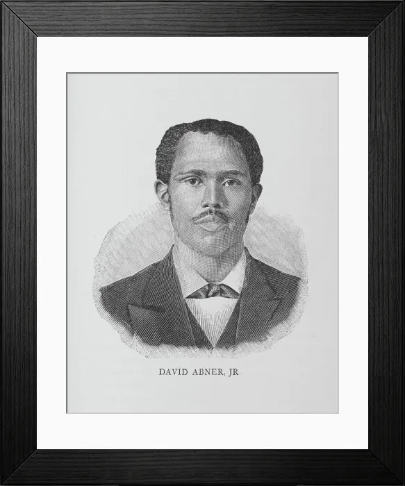 Framed Print : David Abner, Jr. 1887. Creator: Unknown Framed Print : David Abner, Jr. 1887. Creator: Unknown