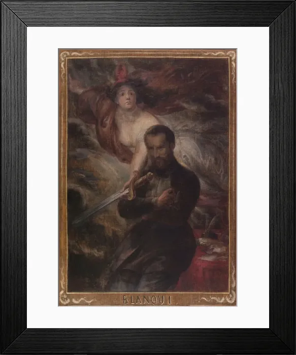 Framed Print : Auguste Blanqui, between 1848 and 1865. Creator: Antoine Joseph Wiertz Framed Print : Auguste Blanqui, between 1848 and 1865. Creator: Antoine Joseph Wiertz
