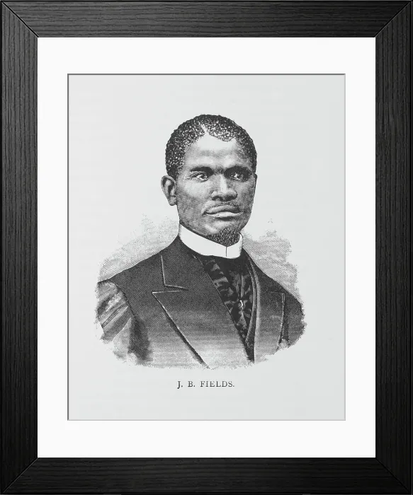 Framed Print : Rev. J. B. Fields, 1887. Creator: Unknown Framed Print : Rev. J. B. Fields, 1887. Creator: Unknown