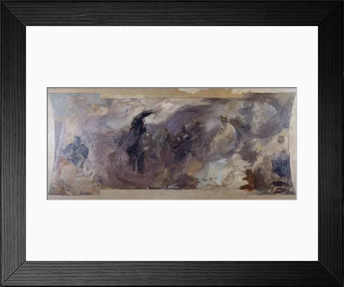 Framed Print : Esquisse pour le Petit Palais, galerie sud : La musique fantastique, between 1906 and 1917. Creator: Alfred Philippe Roll Framed Print : Esquisse pour le Petit Palais, galerie sud : La musique fantastique, between 1906 and 1917. Creator: Alfred Philippe Roll