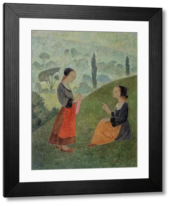 Framed Print : Brumes du matin, between 1907 and 1909. Creator: Paul Serusier Framed Print : Brumes du matin, between 1907 and 1909. Creator: Paul Serusier