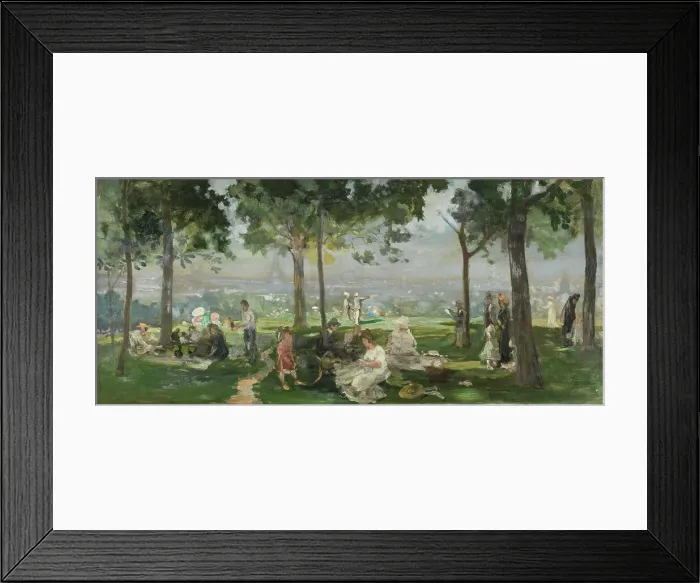 Framed Print : Sketch for the town hall of Vanves (Hauts-de-Seine): View of Paris from Vanves, 1902. Creator: Paul Leon Felix Schmitt Framed Print : Sketch for the town hall of Vanves (Hauts-de-Seine): View of Paris from Vanves, 1902. Creator: Paul Leon Felix Schmitt