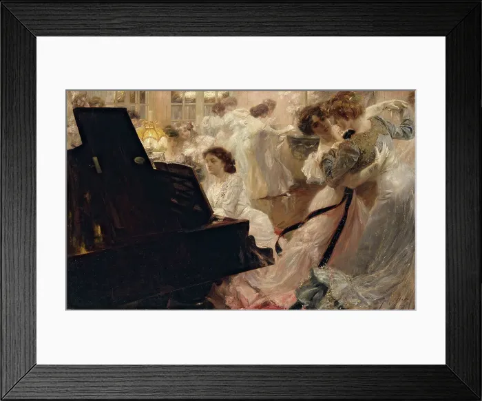 Framed Print : Bal blanc, 1903. Creator: Joseph Marius Avy Framed Print : Bal blanc, 1903. Creator: Joseph Marius Avy
