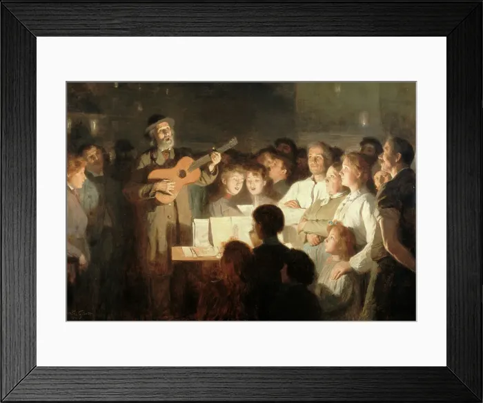 Framed Print : Le marchand de chansons, 1903. Creator: Victor Gabriel Gilbert Framed Print : Le marchand de chansons, 1903. Creator: Victor Gabriel Gilbert