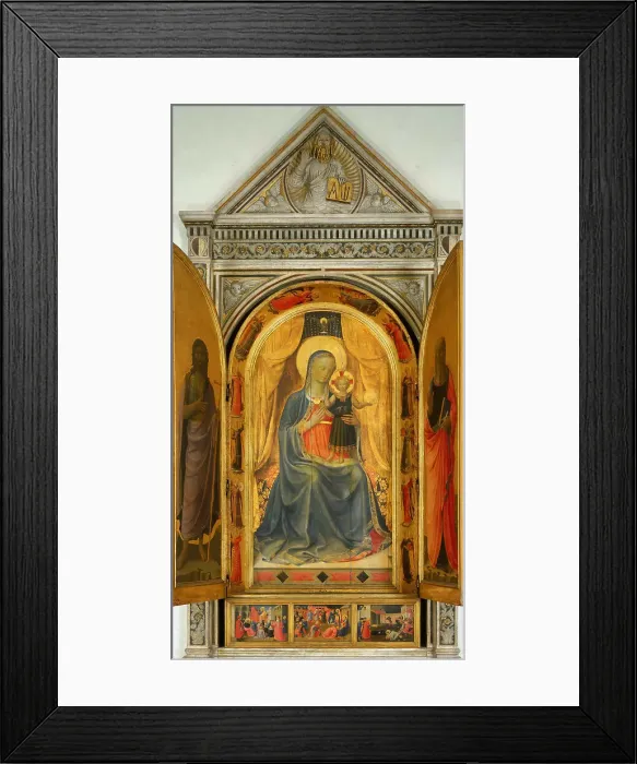 Framed Print : The Tabernacle of the Linaioli, ca. 1433. Creator: Angelico, Fra Giovanni, da Fiesole (ca. 1400-1455) Framed Print : The Tabernacle of the Linaioli, ca. 1433. Creator: Angelico, Fra Giovanni, da Fiesole (ca. 1400-1455)