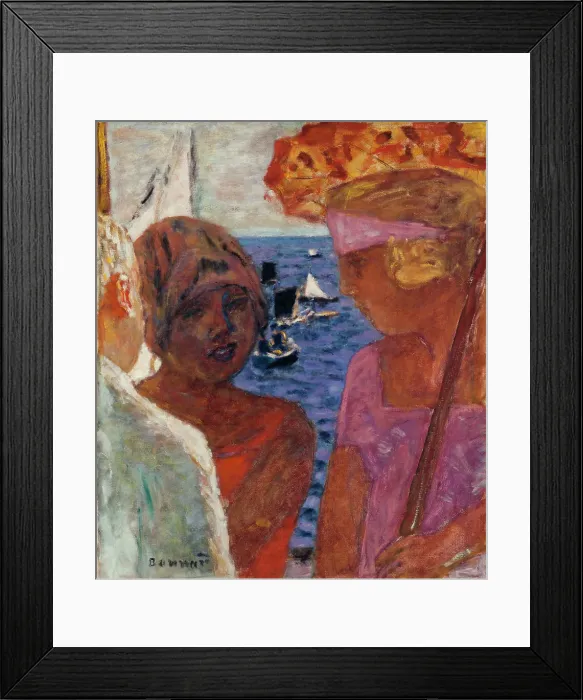 Framed Print : Conversation à Arcachon, between 1926 and 1930. Creator: Pierre Bonnard Framed Print : Conversation à Arcachon, between 1926 and 1930. Creator: Pierre Bonnard