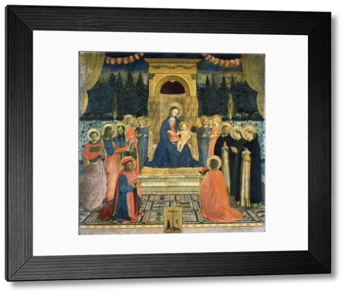 Framed Print : The San Marco Altarpiece, ca 1438-1440. Creator: Angelico, Fra Giovanni, da Fiesole (ca. 1400-1455) Framed Print : The San Marco Altarpiece, ca 1438-1440. Creator: Angelico, Fra Giovanni, da Fiesole (ca. 1400-1455)