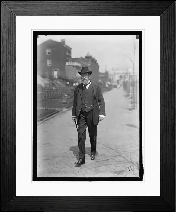 Framed Print : Charles Evans Hughes walking away from Union Station, Washington, D.C... between 1913 and 1917. Creator: Harris & Ewing. Charles Evans Hughes walking away from Union Station, Washington, D.C... between 1913 and 1917. Creator: Harris & Ewing Framed Print : Charles Evans Hughes walking away from Union Station, Washington, D.C... between 1913 and 1917. Creator: Harris & Ewing. Charles Evans Hughes walking away from Union Station, Washington, D.C... between 1913 and 1917. Creator: Harris & Ewing