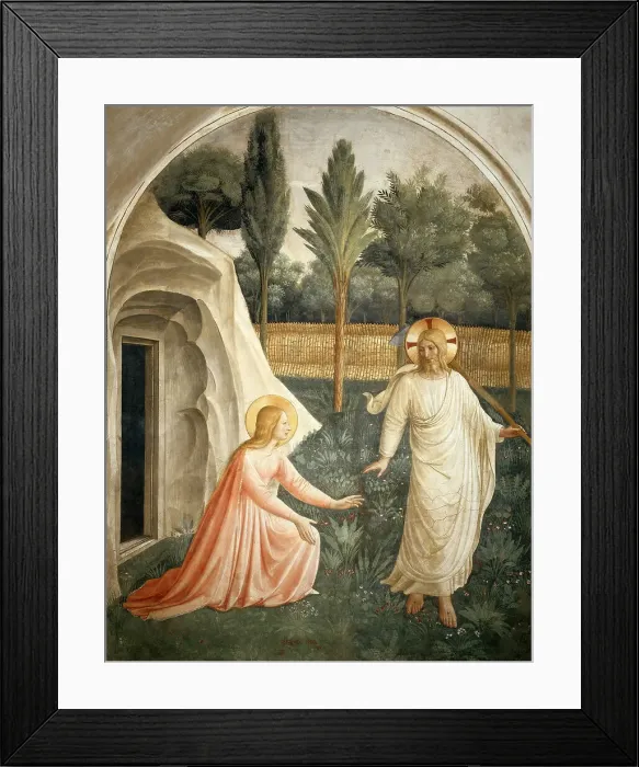 Framed Print : Noli me tangere, ca 1442. Creator: Angelico, Fra Giovanni, da Fiesole (ca. 1400-1455) Framed Print : Noli me tangere, ca 1442. Creator: Angelico, Fra Giovanni, da Fiesole (ca. 1400-1455)