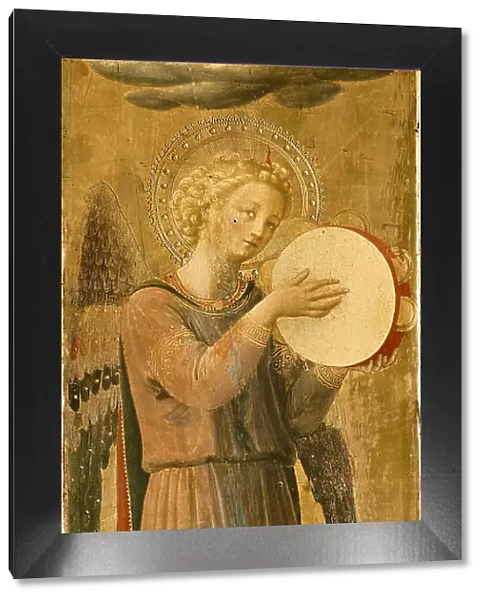 Angel making music (From the Tabernacle of the Linaioli), ca. 1433. Creator: Angelico, Fra Giovanni, da Fiesole (ca. 1400-1455)