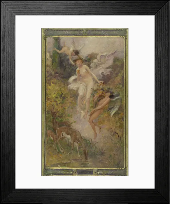 Framed Print : Sketch for the town hall of the 10th arrondissement of Paris: Taste, 1906. Creator: Lionel Noel Royer Framed Print : Sketch for the town hall of the 10th arrondissement of Paris: Taste, 1906. Creator: Lionel Noel Royer