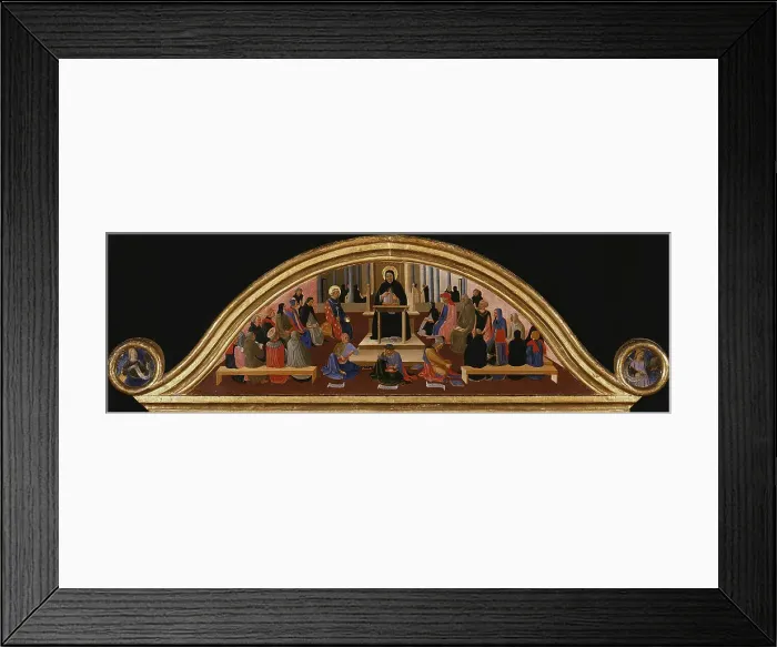 Framed Print : School of Thomas Aquinas, c. 1450. Creator: Strozzi, Zanobi (1412-1468) Framed Print : School of Thomas Aquinas, c. 1450. Creator: Strozzi, Zanobi (1412-1468)