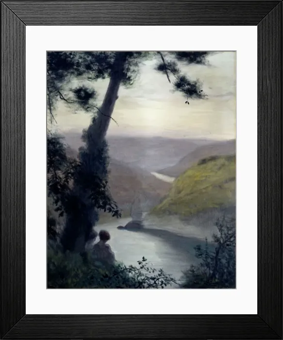 Framed Print : Contemplation, c.1910. Creator: Maurice Chabas Framed Print : Contemplation, c.1910. Creator: Maurice Chabas