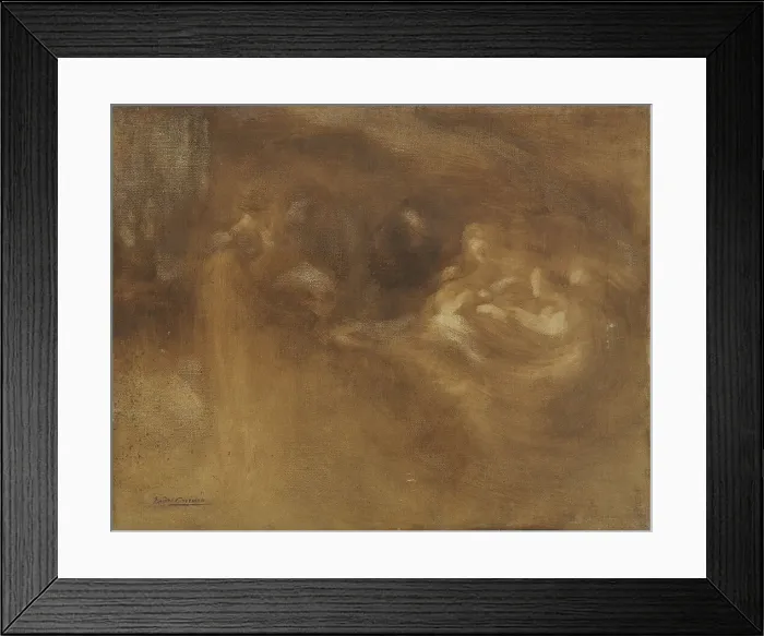 Framed Print : La Famille, d'après Eugène Carrière, 1908. Creator: Daniel Charles Marie Mordant Framed Print : La Famille, d'après Eugène Carrière, 1908. Creator: Daniel Charles Marie Mordant