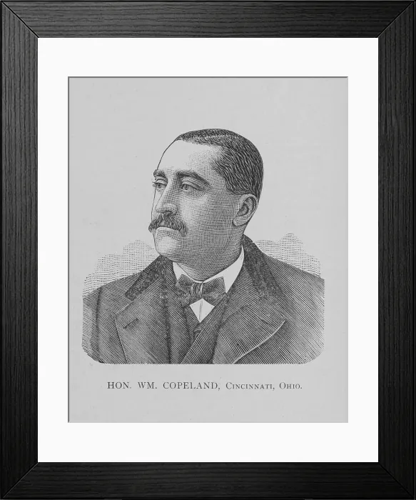 Framed Print : Hon. Wm. Copeland, Cincinnati, Ohio, 1888. Creator: Unknown Framed Print : Hon. Wm. Copeland, Cincinnati, Ohio, 1888. Creator: Unknown