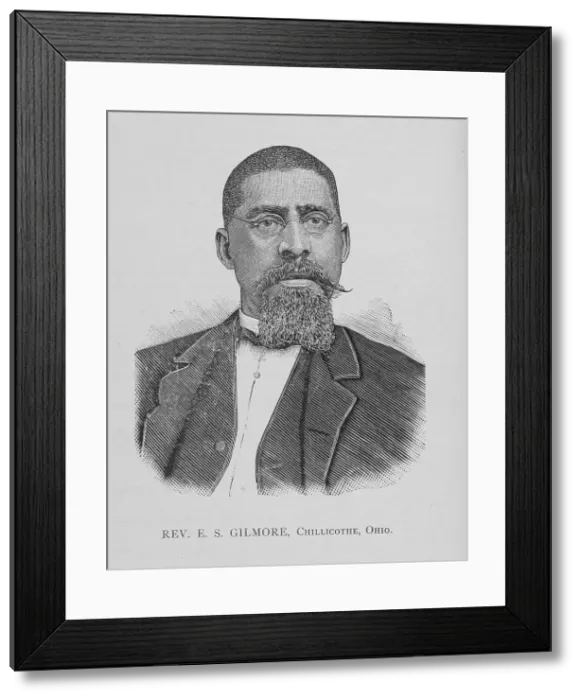 Framed Print : Rev. E. S. Gilmore, Chillicothe, Ohio, 1888. Creator: Unknown Framed Print : Rev. E. S. Gilmore, Chillicothe, Ohio, 1888. Creator: Unknown
