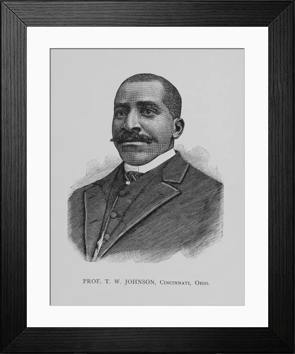 Framed Print : Prof. T. W. Johnson, Cincinnati, Ohio, 1888. Creator: Unknown Framed Print : Prof. T. W. Johnson, Cincinnati, Ohio, 1888. Creator: Unknown