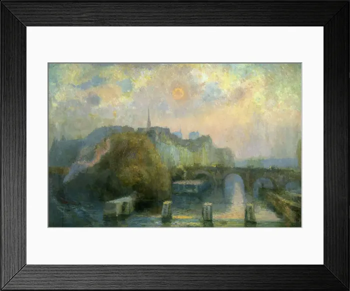 Framed Print : La Cité, Paris, matinée d'automne, 1909. Creator: Albert Lebourg Framed Print : La Cité, Paris, matinée d'automne, 1909. Creator: Albert Lebourg