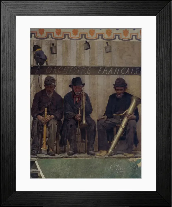 Framed Print : Grimaces et misère - Les Saltimbanques (les musiciens), 1888. Creator: Fernand Pelez Framed Print : Grimaces et misère - Les Saltimbanques (les musiciens), 1888. Creator: Fernand Pelez