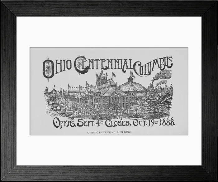 Framed Print : Ohio Centennial Building, 1888. Creator: Unknown Framed Print : Ohio Centennial Building, 1888. Creator: Unknown