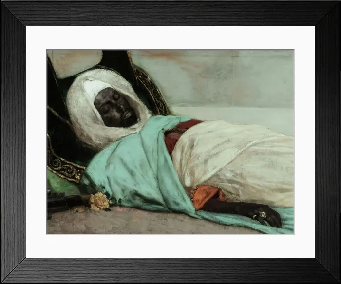 Framed Print : Le jour des funérailles - Scène du Maroc, 1889. Creator: Jean Joseph Benjamin Constant Framed Print : Le jour des funérailles - Scène du Maroc, 1889. Creator: Jean Joseph Benjamin Constant