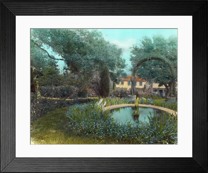 Framed Print : El Cerrito, Edward Larned Ryerson Jr. house, Hot Springs Road, Santa Barbara, California, 1923. Creator: Frances Benjamin Johnston. El Cerrito, Edward Larned Ryerson Jr. house, Hot Springs Road, Santa Barbara, California, 1923 Framed Print : El Cerrito, Edward Larned Ryerson Jr. house, Hot Springs Road, Santa Barbara, California, 1923. Creator: Frances Benjamin Johnston. El Cerrito, Edward Larned Ryerson Jr. house, Hot Springs Road, Santa Barbara, California, 1923